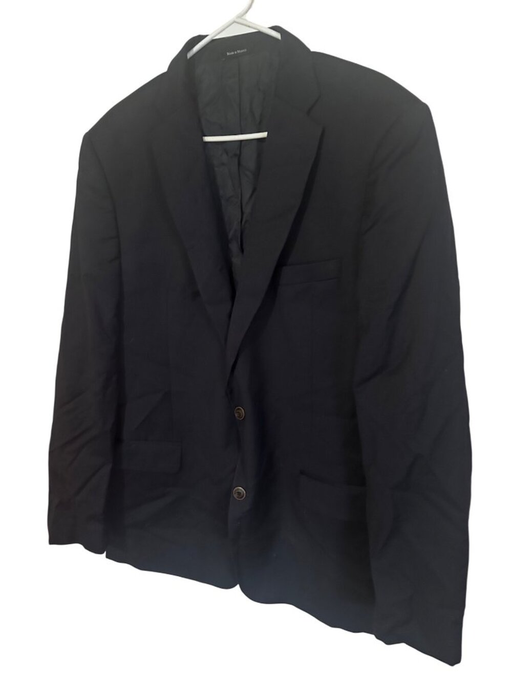 Joseph & Feiss gold classic fit blue wool dress jacket size 46L